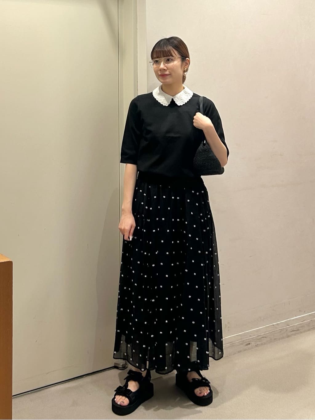 UNITED ARROWS | 2トーン ドット ジャガード フレアスカート | Rakuten