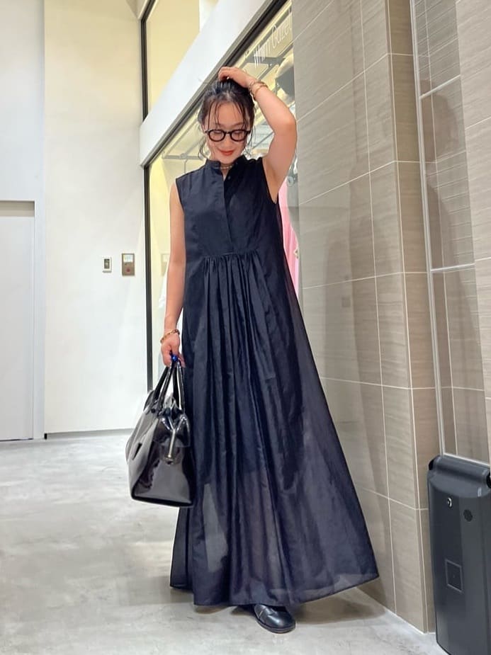 Whim Gazette | シルクコットンギャザーワンピース | Rakuten Fashion