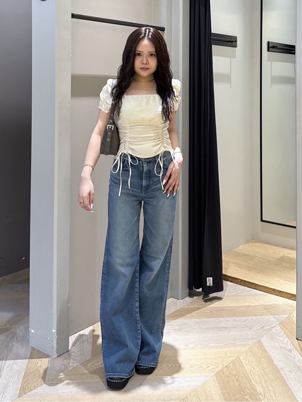 moussy | MULTIWAY GATHER ブラウス | Rakuten Fashion(楽天