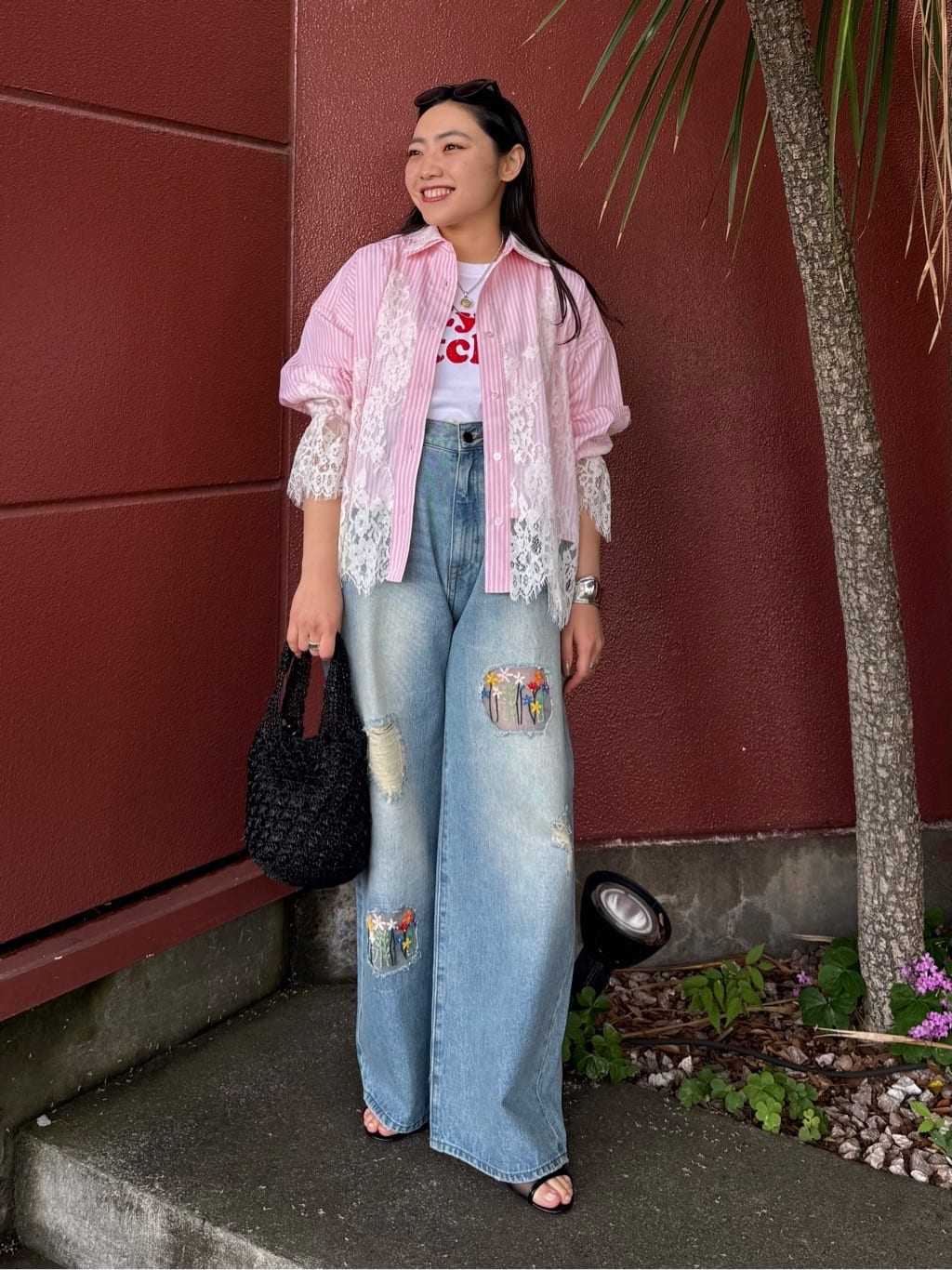 FREAK'S STORE | レースドッキング ストライプ シャツ | Rakuten