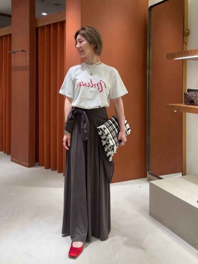 Whim Gazette | フィブリル天竺ギャザースカート | Rakuten Fashion