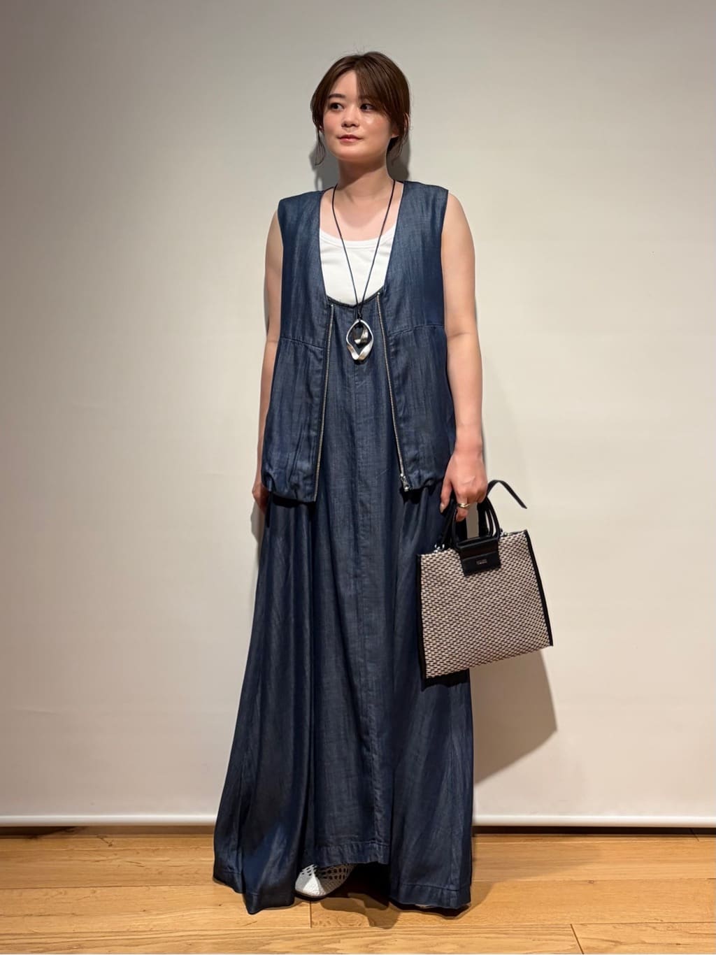 LASUD | テンセルデニムジャンパースカート | Rakuten Fashion(楽天
