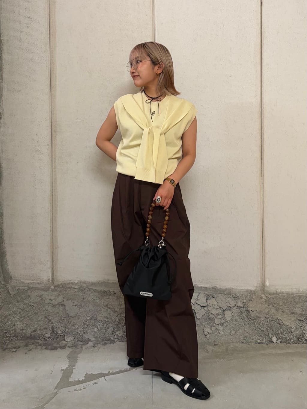 FREAK’S STOREの<接触冷感>肩掛け ノースリーブ サマーニット トップス 限定展開を使ったコーディネートを紹介します。｜Rakuten Fashion(楽天ファッション／旧楽天ブランドアベニュー)7163562