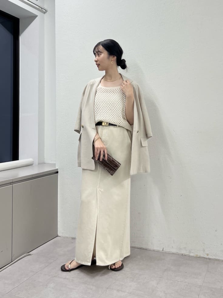GALLARDAGALANTEの【セットアップ対応】リヨセルスリットスカートを使ったコーディネートを紹介します。｜Rakuten Fashion(楽天ファッション／旧楽天ブランドアベニュー)7163845