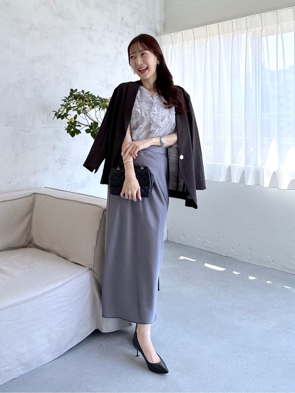 La boutique BonBon | 【SET UP可・カラーで差がつく】サテンナロー
