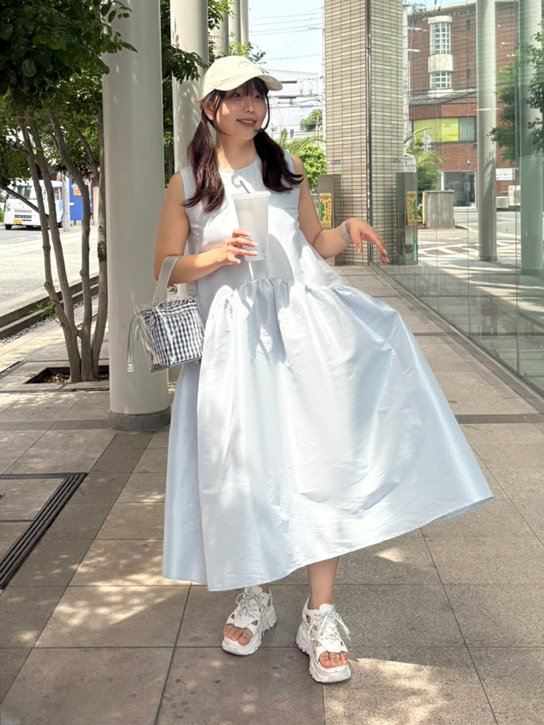 DONOBAN | シャイニーフレアワンピース | Rakuten Fashion(楽天
