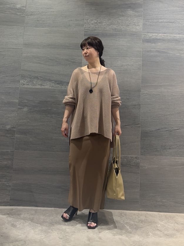 GALLARDAGALANTEのペーパーヤーンメッシュニットを使ったコーディネートを紹介します。｜Rakuten Fashion(楽天ファッション／旧楽天ブランドアベニュー)7133887
