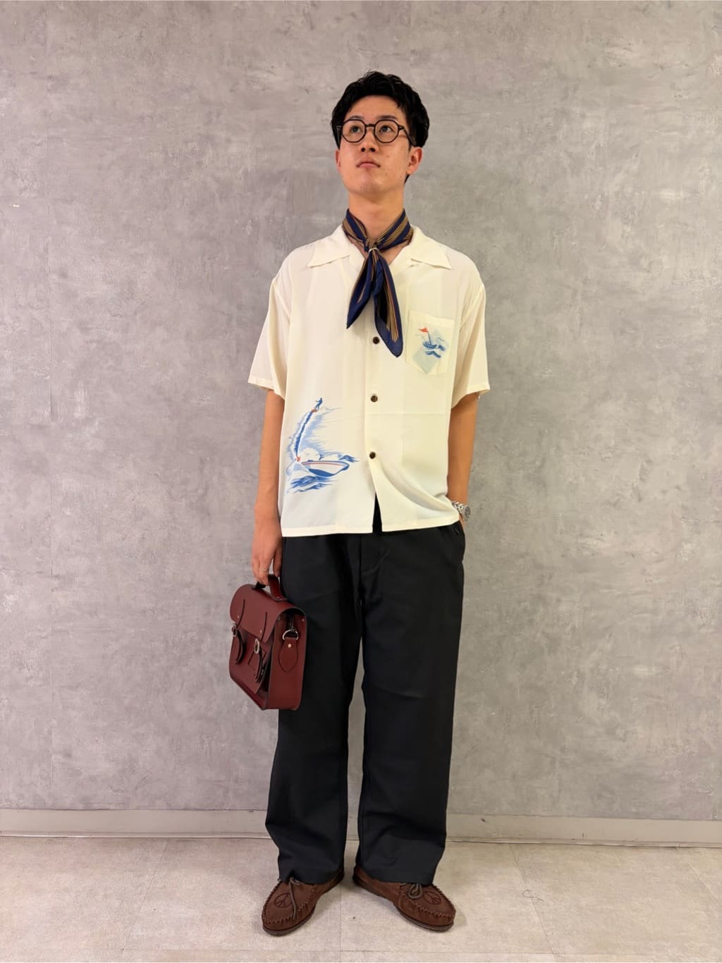 Bshop | ORCIVAL | ポリコットンリネン フラップポケットワイドパンツ