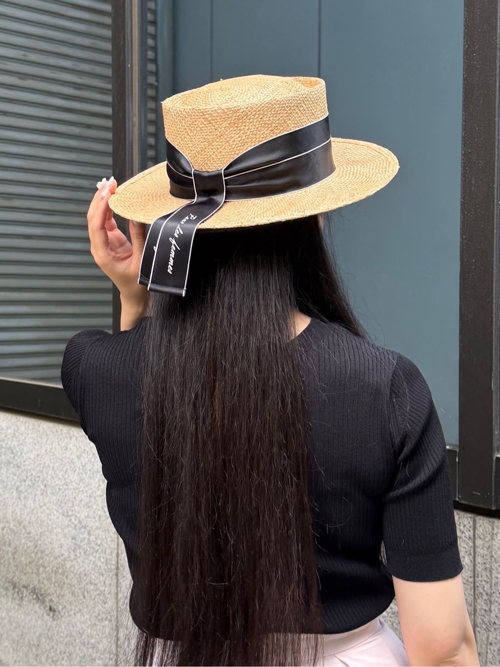 OVERRIDE | Chapeau d' O Satin Ribbon Bao Canotier / シャポードオー