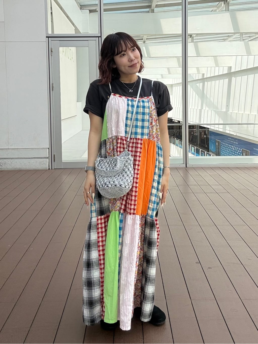 FREAK’S STOREのパッチワーク三段ティアードキャミドレス 26SSを使ったコーディネートを紹介します。｜Rakuten Fashion(楽天ファッション／旧楽天ブランドアベニュー)7166349