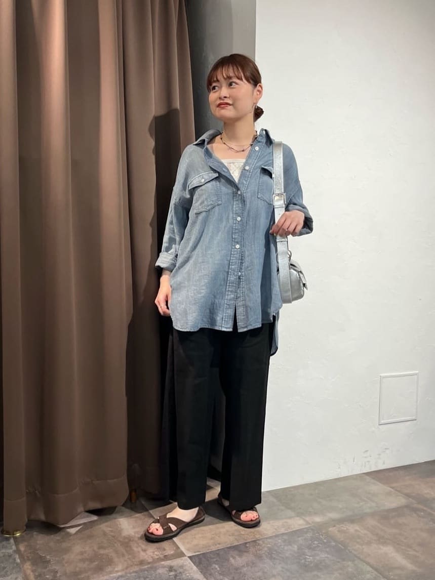 BEARDSLEY | シフォンデニムシャツ | Rakuten Fashion(楽天