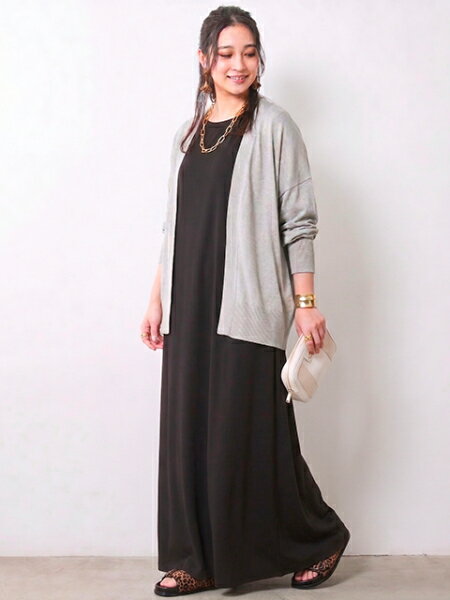 CHIC STYLEのモダール綿ニットカーディガン<大きいサイズ有>シックスタイルを使ったコーディネートを紹介します。｜Rakuten Fashion(楽天ファッション／旧楽天ブランドアベニュー)7167019