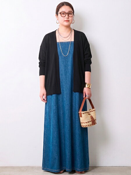 CHIC STYLEのモダール綿ニットカーディガン<大きいサイズ有>シックスタイルを使ったコーディネートを紹介します。｜Rakuten Fashion(楽天ファッション／旧楽天ブランドアベニュー)7167092