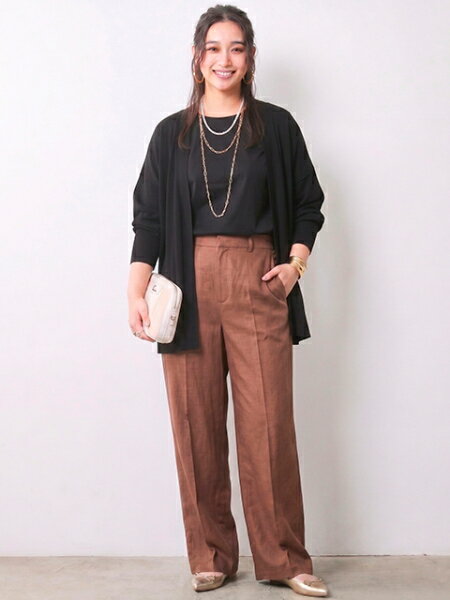 CHIC STYLEのモダール綿ニットカーディガン<大きいサイズ有>シックスタイルを使ったコーディネートを紹介します。｜Rakuten Fashion(楽天ファッション／旧楽天ブランドアベニュー)7167095
