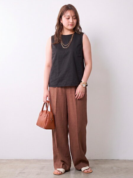 CHIC STYLEの綿100%バックリボンブラウス<大きいサイズ有>シックスタイルを使ったコーディネートを紹介します。｜Rakuten Fashion(楽天ファッション／旧楽天ブランドアベニュー)7167073