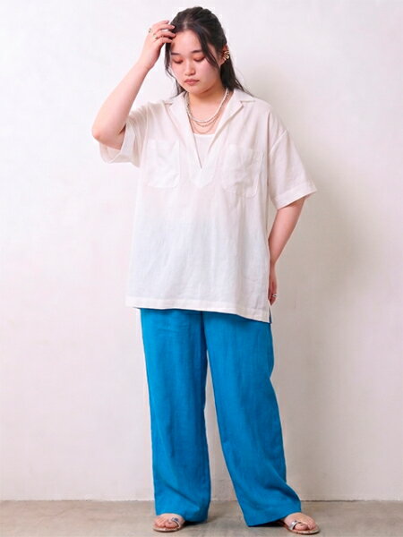 CHIC STYLEのテーラードチュニックブラウス<大きいサイズ有>シックスタイルを使ったコーディネートを紹介します。｜Rakuten Fashion(楽天ファッション／旧楽天ブランドアベニュー)7167124