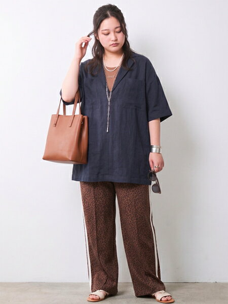 CHIC STYLEのテーラードチュニックブラウス<大きいサイズ有>シックスタイルを使ったコーディネートを紹介します。｜Rakuten Fashion(楽天ファッション／旧楽天ブランドアベニュー)7167125