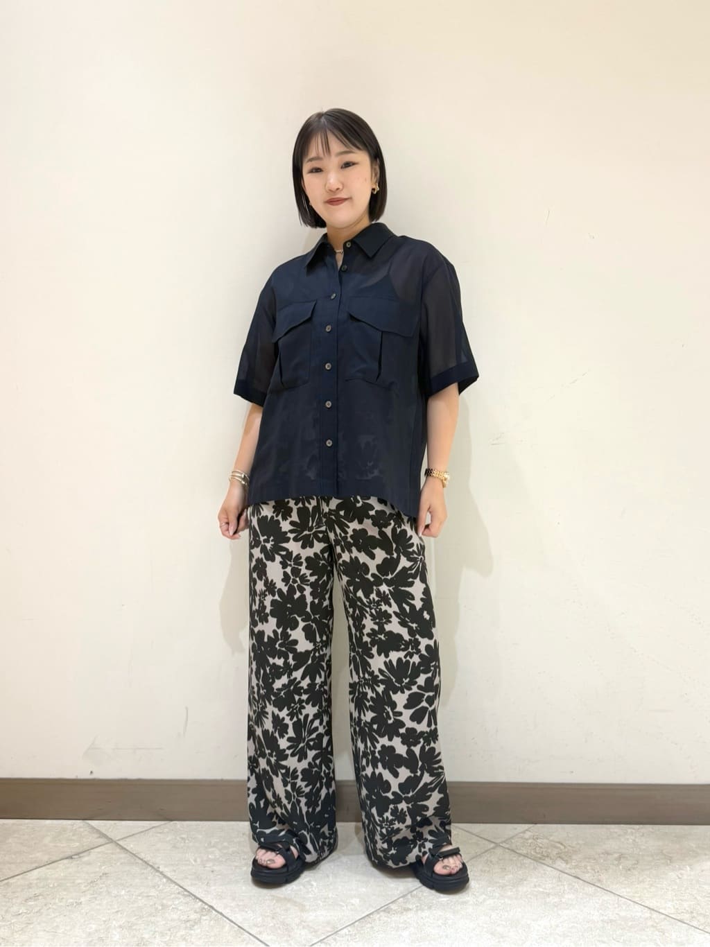 BEAUTY&YOUTH UNITED ARROWS | フラワープリント イージーパンツ