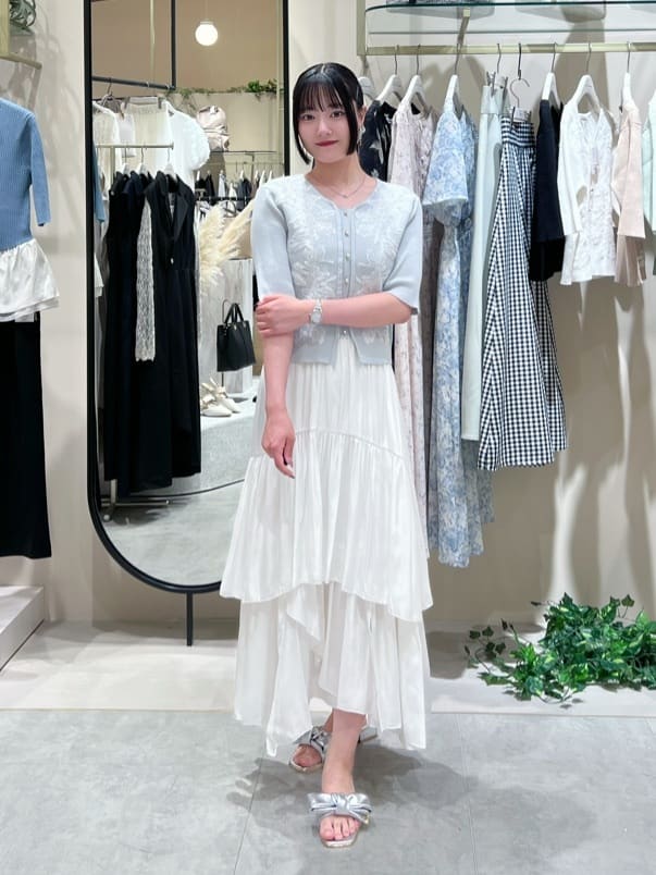 natural couture | 前あき風レースニット | Rakuten Fashion(楽天