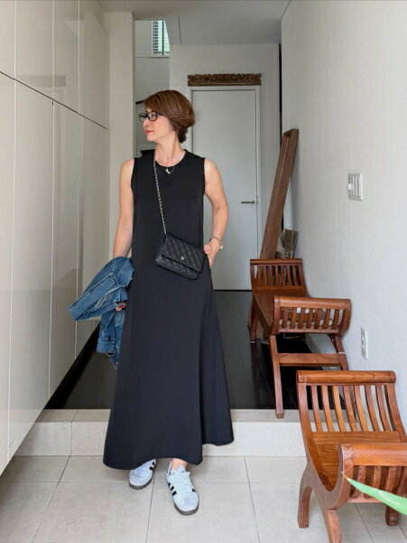 CHIC STYLEのノースリーブAラインロングワンピース<大きいサイズ有>シックスタイルを使ったコーディネートを紹介します。｜Rakuten Fashion(楽天ファッション／旧楽天ブランドアベニュー)7170602