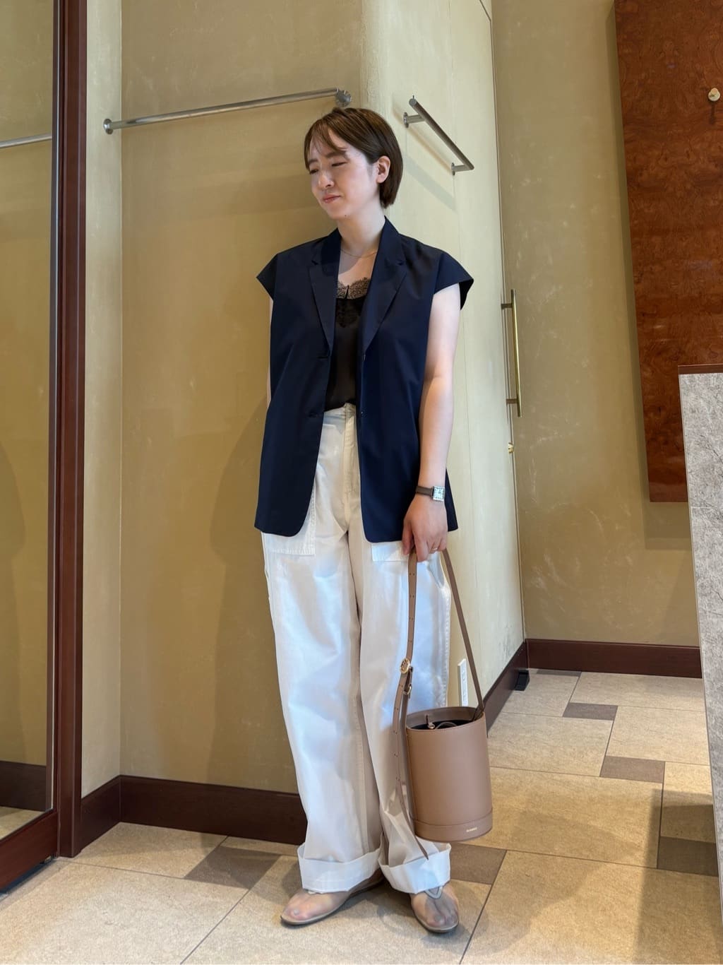 conte サテン レース キャミソールブラウス UNITED ARROWS | <conte>サテン レース キャミソールブラウス