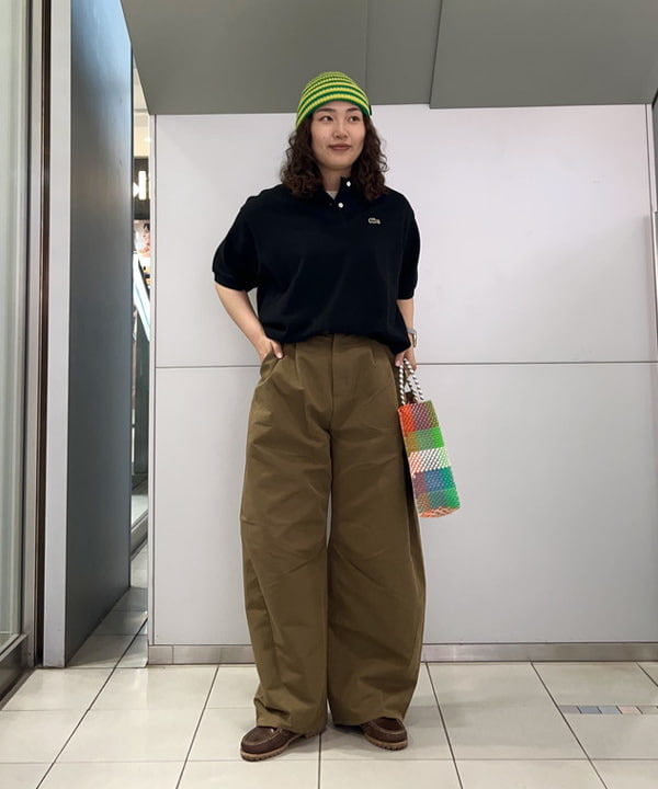BEAMS WOMEN | 2タック カーブ バレル チノパンツ | Rakuten Fashion
