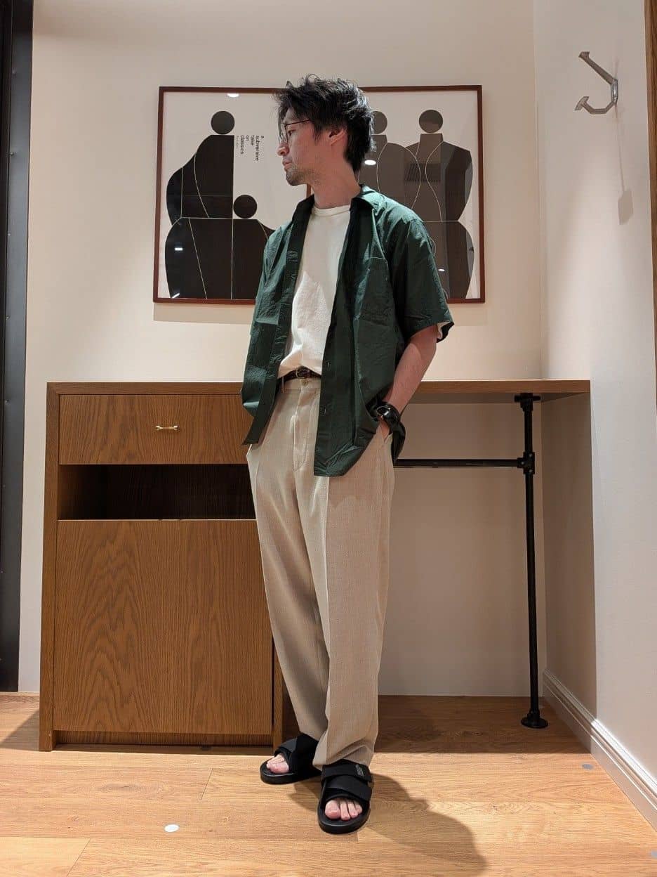 ＜Steven Alan＞ P/LN アウト ワンプリーツ スラックス BEAUTY&YOUTH UNITED ARROWS | <Steven Alan> P/LN アウト ワン