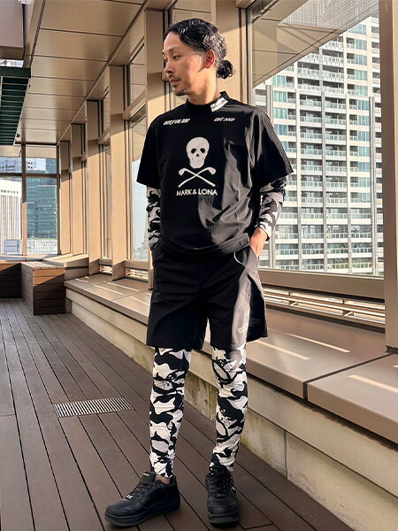 MARK＆LONA | Icon Skull Stretch Nylon Pique Mock | MEN | Rakuten