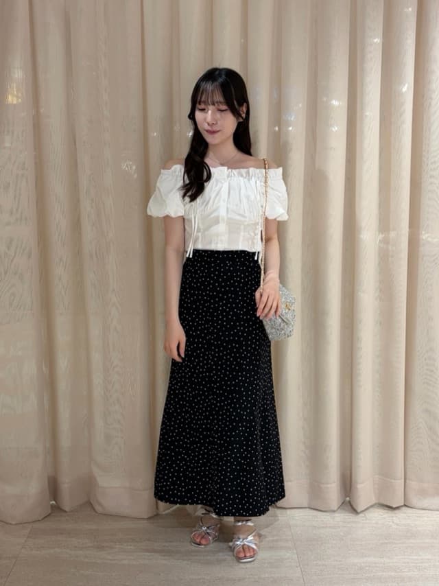 PROPORTION BODY DRESSING | <青島心さん着用>ドット柄マーメイド