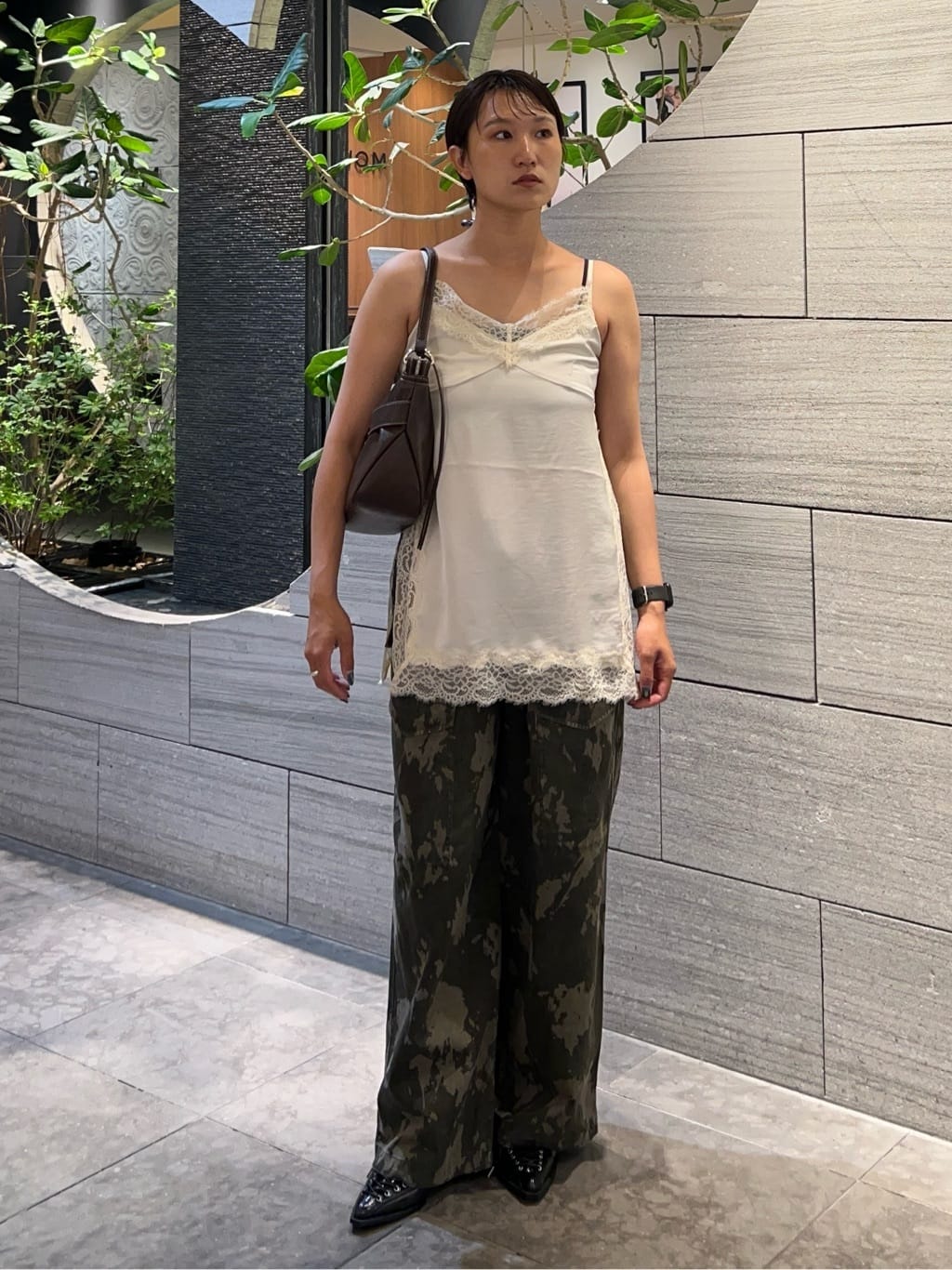 moussy | LACE TRIM SATIN キャミ | Rakuten Fashion(楽天ファッション