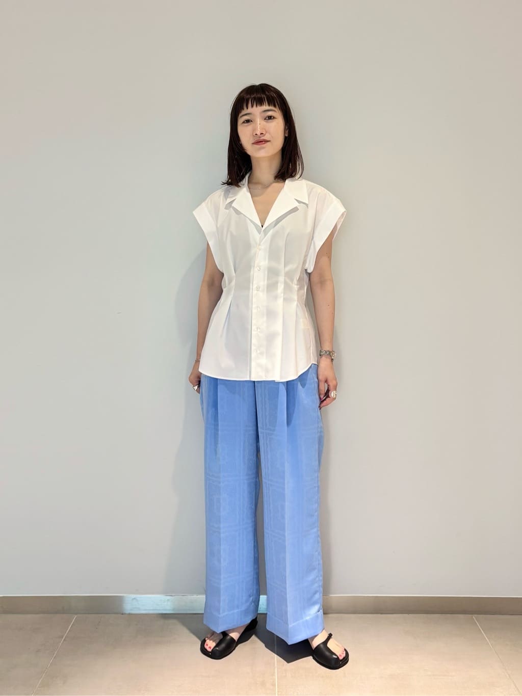 ロエフ　ブロード エイ シャツ UNITED ARROWS ノースリーブシャツ UNITED ARROWS | <LOEFF>TCブロード エイ シャツ | Rakuten Fashion