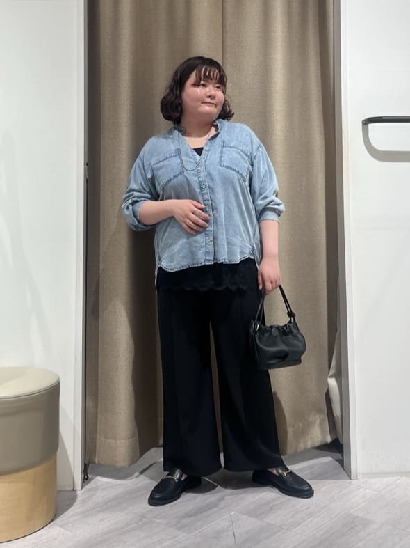 Jena espace merveilleux | ギャザーデニムシャツ | Rakuten Fashion