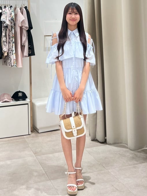 rienda | オフショルフリルティアードミニワンピース | Rakuten