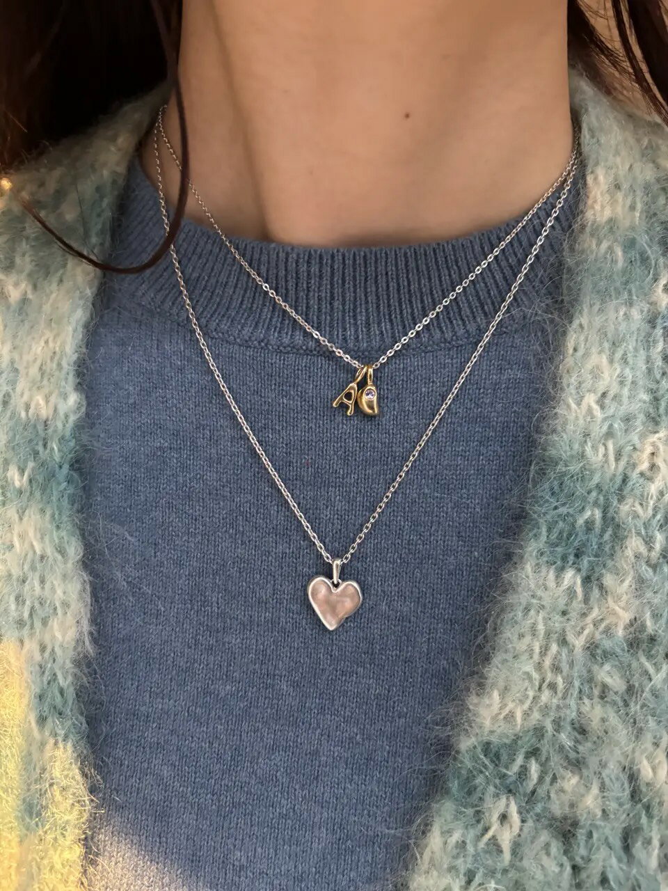 TEN. | フラットケーブルチェーンネックレス SV 38cm ギフト