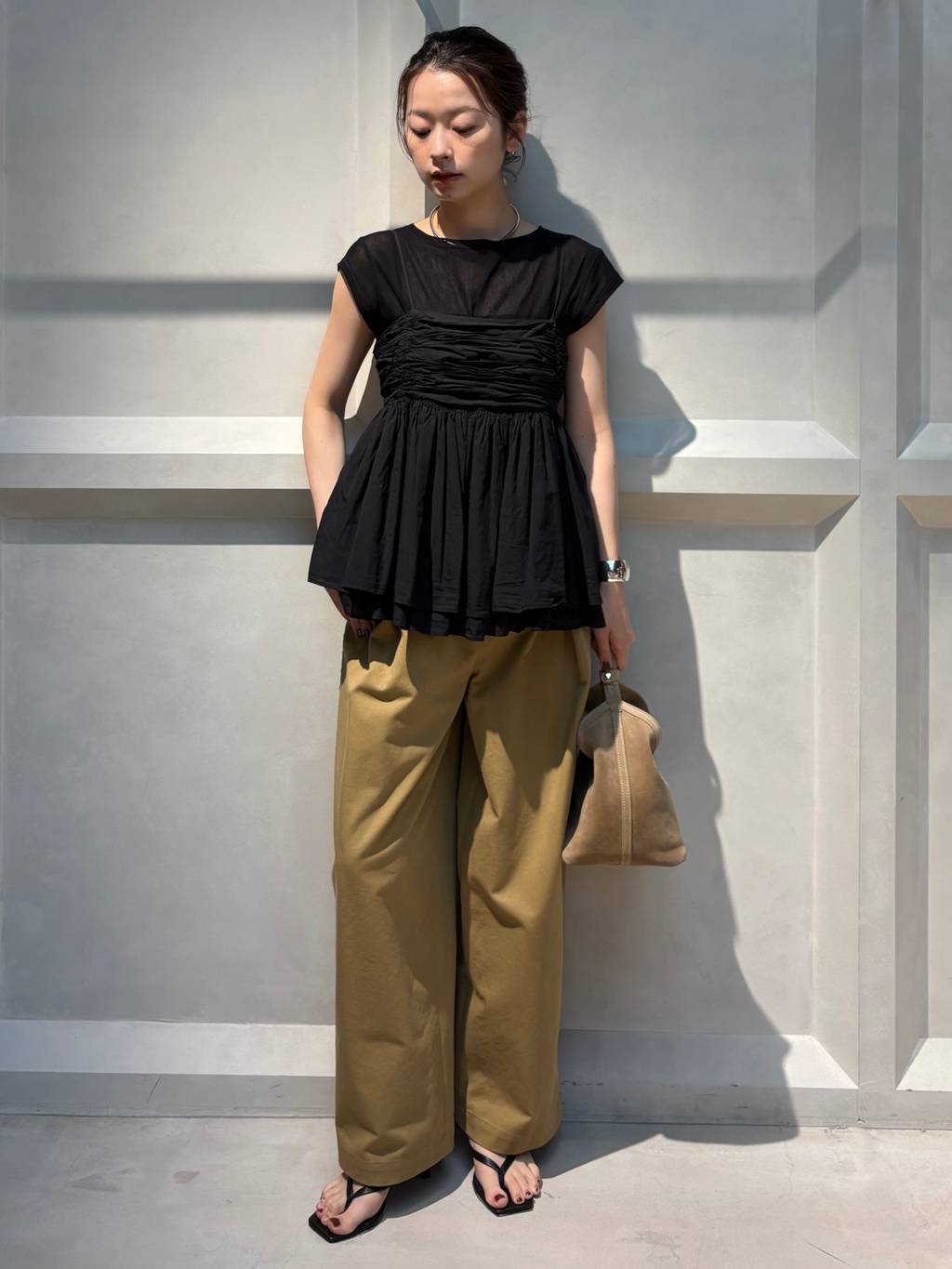 Curensology | コットンワッシャースタッズパンツ | Rakuten Fashion