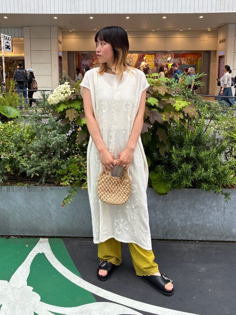 FREAK'S STORE | インド メッシュ刺繍ノースリーブワンピース