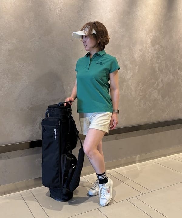 BEAMS GOLF | PURPLE LABEL / リネンライク 裾ダブル ショートパンツ
