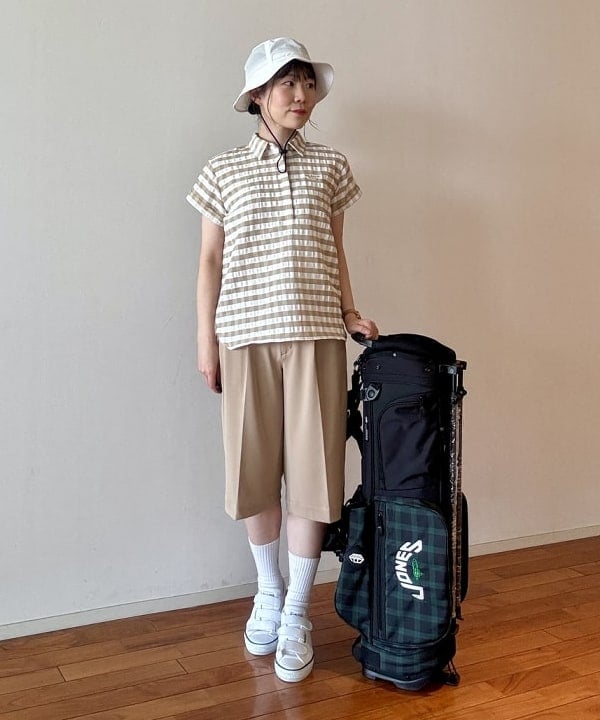 BEAMS GOLF | PURPLE LABEL / ビッグギンガムチェック ハーフ