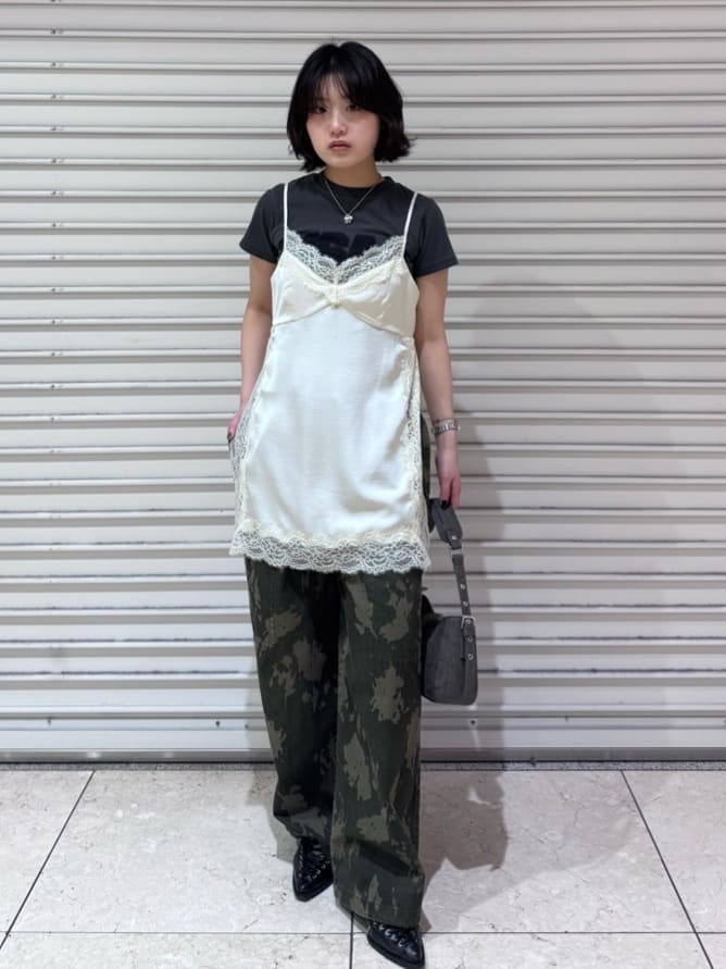 moussy | LACE TRIM SATIN キャミ | Rakuten Fashion(楽天ファッション