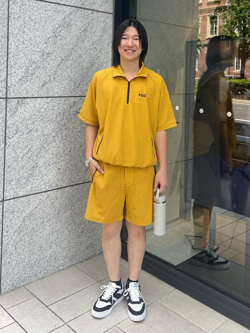 PEARLY GATES | シエスタタフタ半袖ハーフジップカットソー (MENS