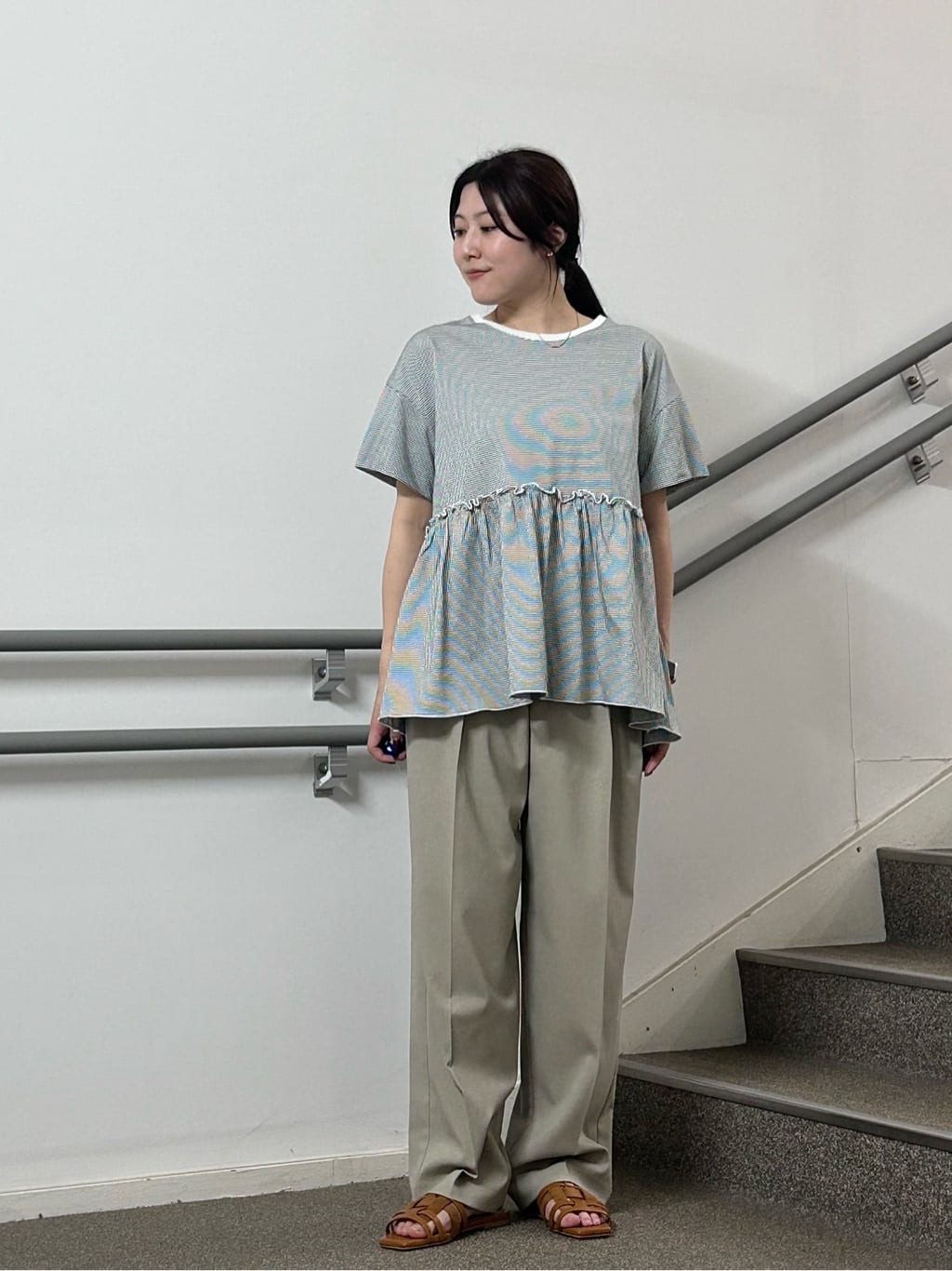 UNITED ARROWS LTD. OUTLET | プレーティング ペプラムカットソー <A