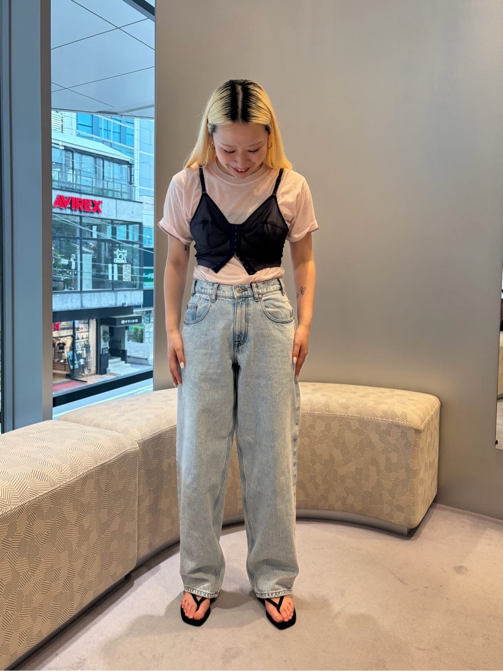＜6(ROKU)＞コットンカシミヤ ベーシック Tシャツ 26SS ブラック 6(ROKU)＞コットンカシミヤ ベーシック Tシャツ 26SS ブラック - メルカリ