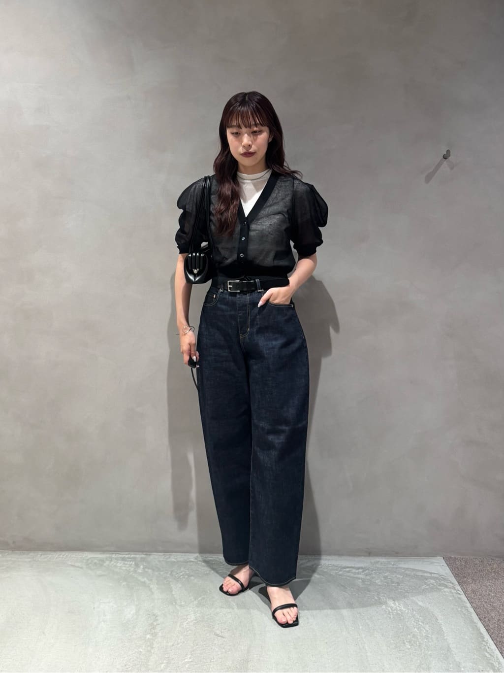 週末特価！AEWEN MATOPH ブラックレザーベルト AEWEN MATOPH＞レザーベルト