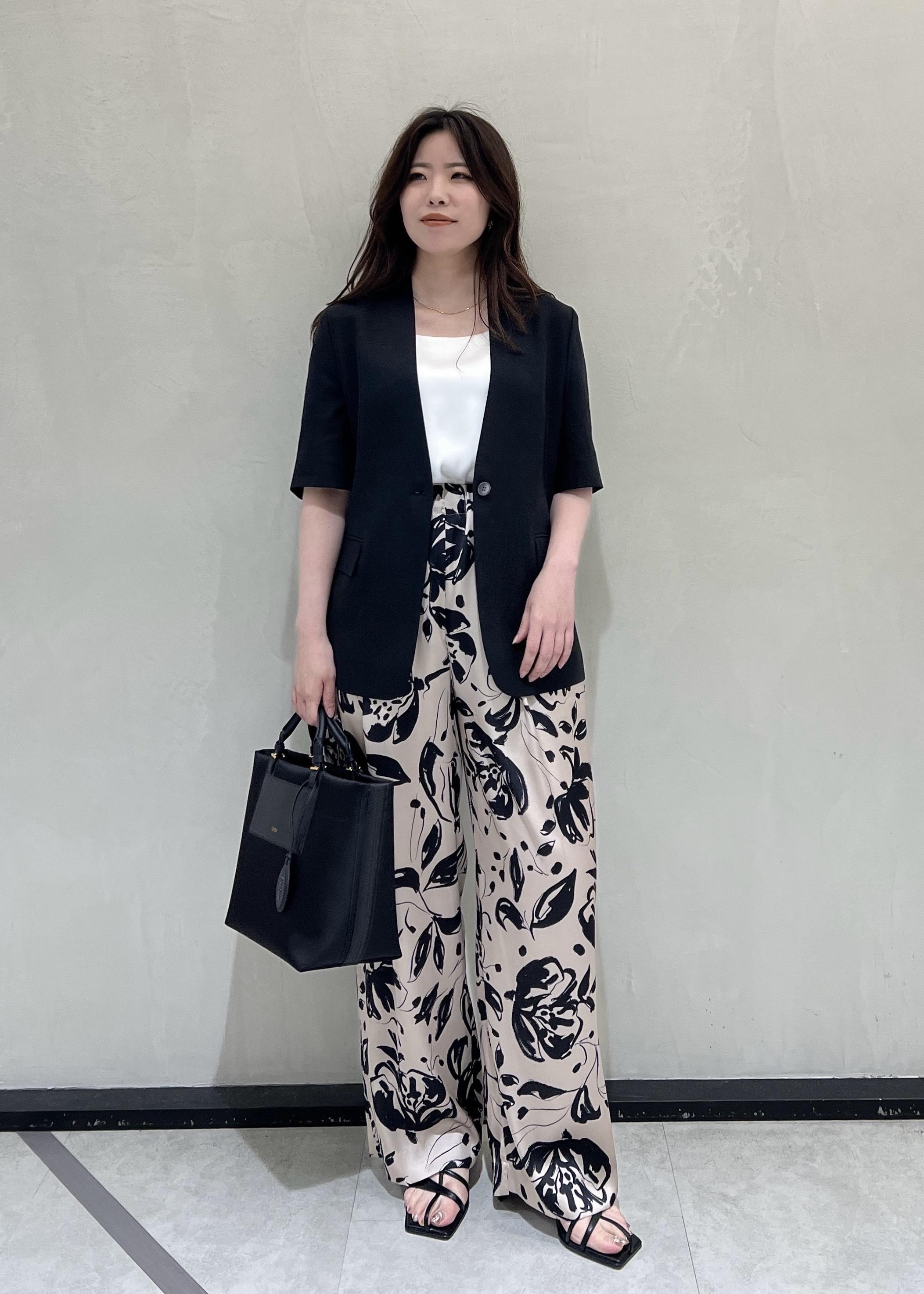 ROPE' | リネンハーフスリーブノーカラージャケット | Rakuten Fashion