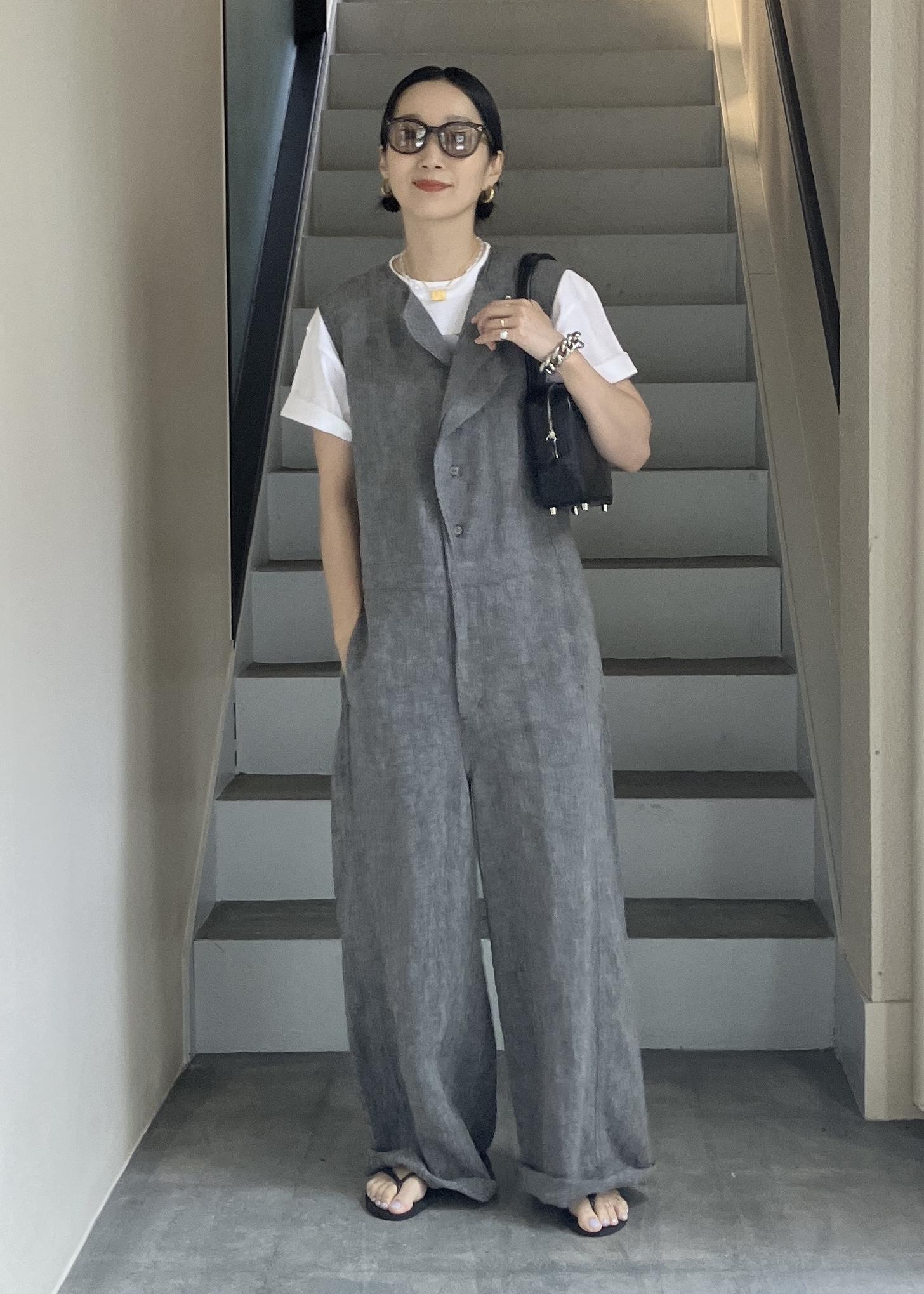 ADAM ET ROPE' | リネンラミーオールインワン | Rakuten Fashion(楽天
