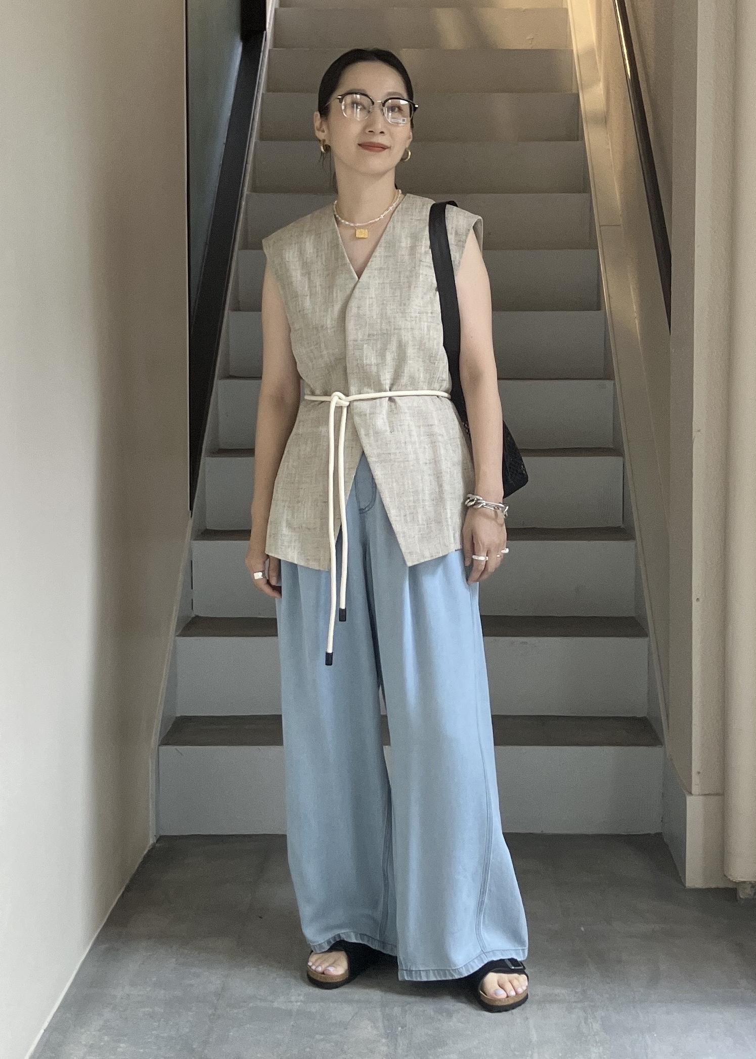 ADAM ET ROPE' | 【EMOELLE】シルクネップジレトップス | Rakuten