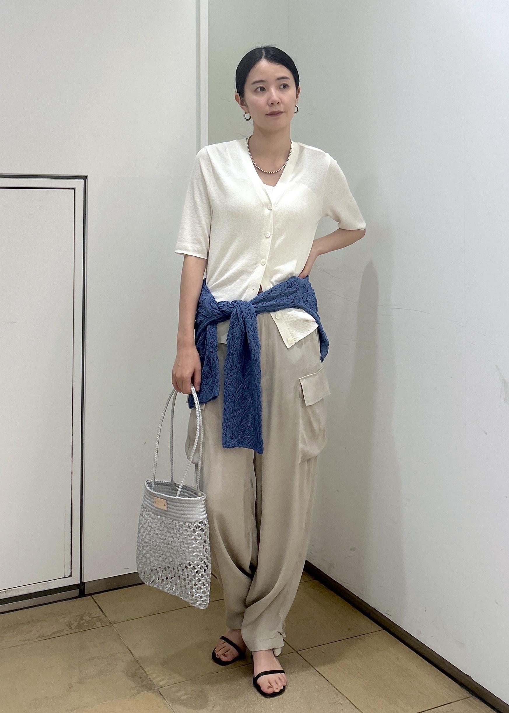 SALON adam et rope' | LOTUS ハーフスリーブVネックカーディガン