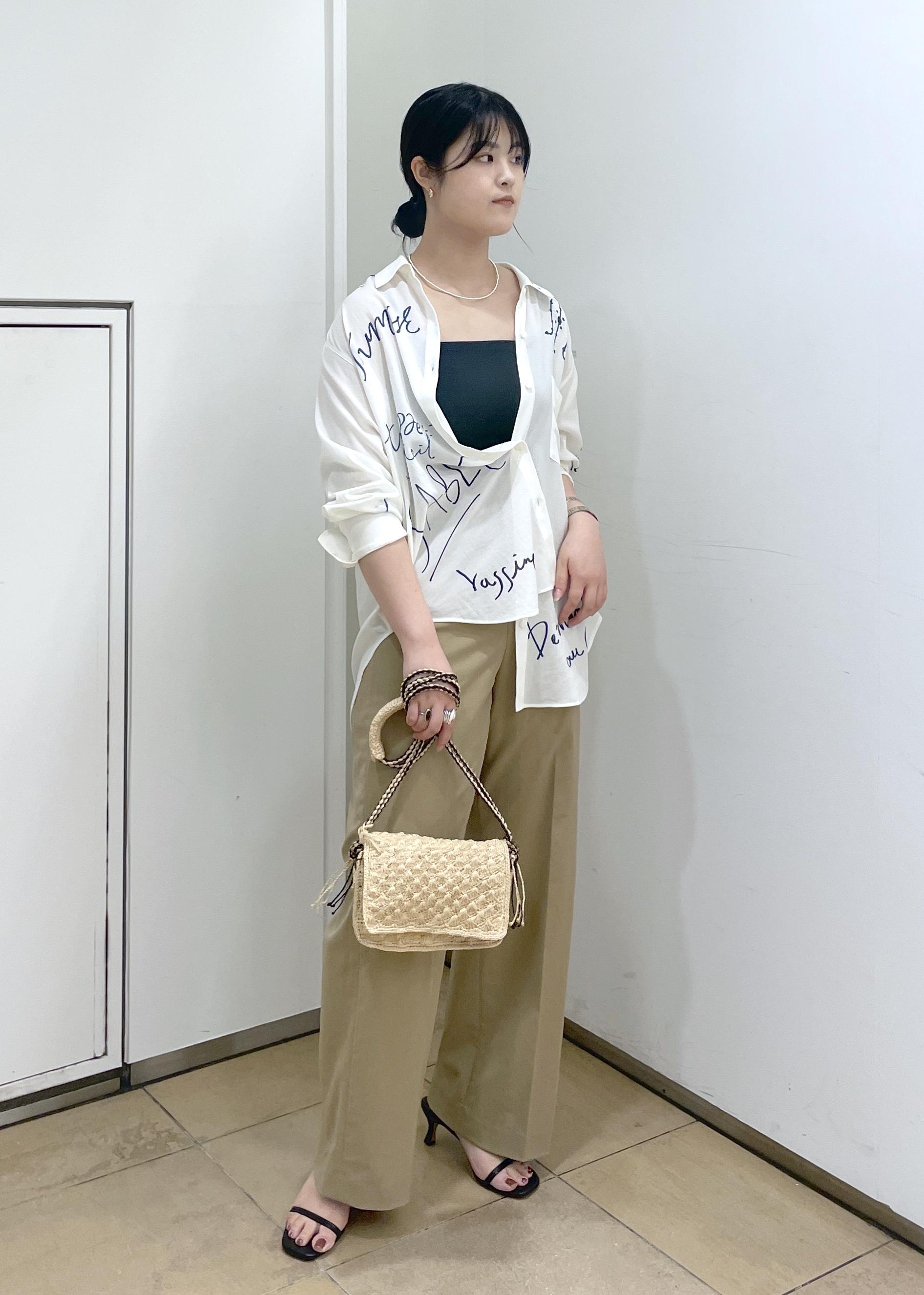 SALON adam et rope' | コットンライクスタイルアップパンツ 3