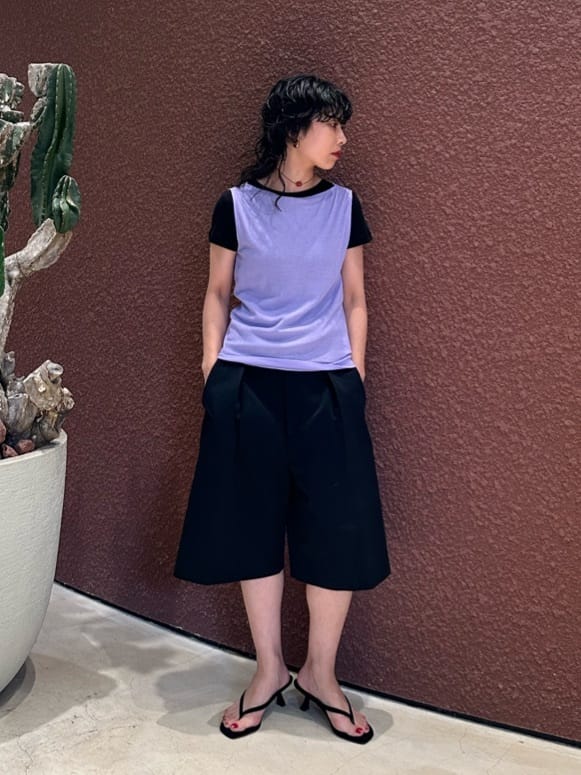 BEAUTY&amp;YOUTH UNITED ARROWS - ROKU メッシュタンク BEAUTY&YOUTH UNITED ARROWS | <6(ROKU)>パターンメッシュ Tシャツ