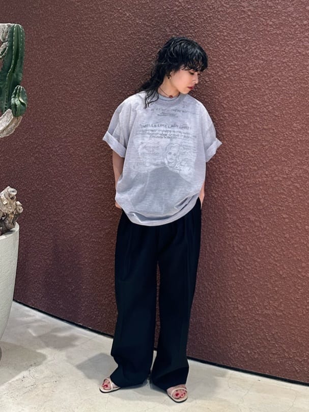＜6(ROKU)＞シアー ビッグ ニット 26SS BLACK 6(ROKU)＞シアー ビッグ ニット 26SS